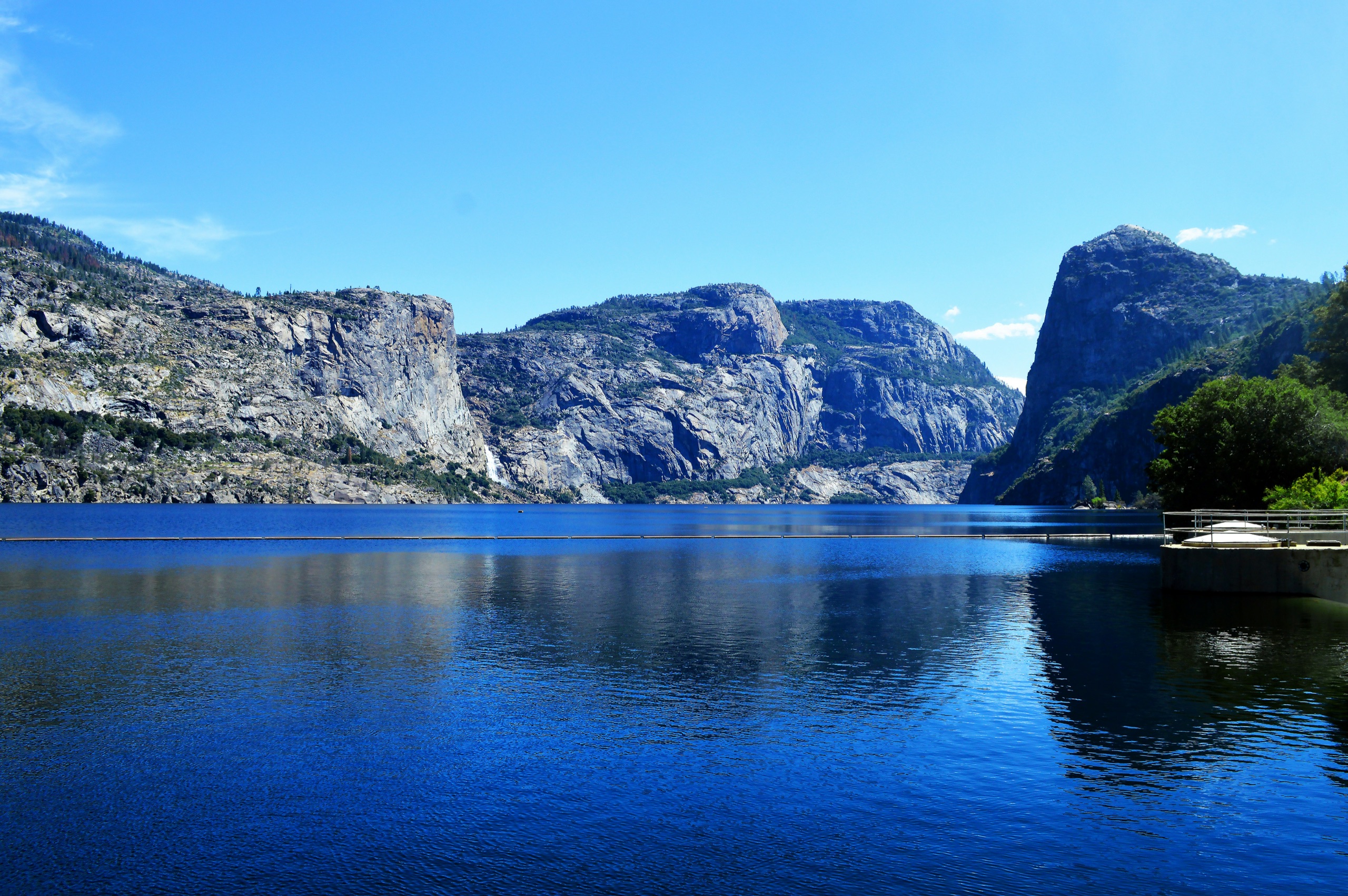 Granite walls above Hetch Hetchy Reservoir